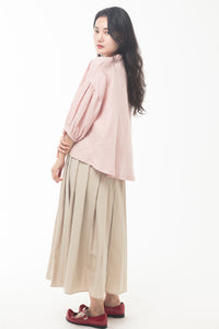 Mokpangit  A-line drop shoulder puff sleeves blouse